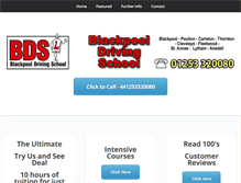 Tablet Screenshot of blackpooldrivingschool.co.uk